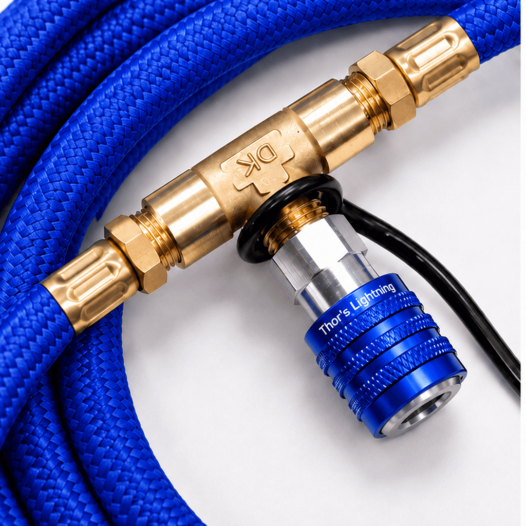 Thor’s Lightning Rapid 4-Tire Air System | 300 PSI StrikeShield™ Braided Hose