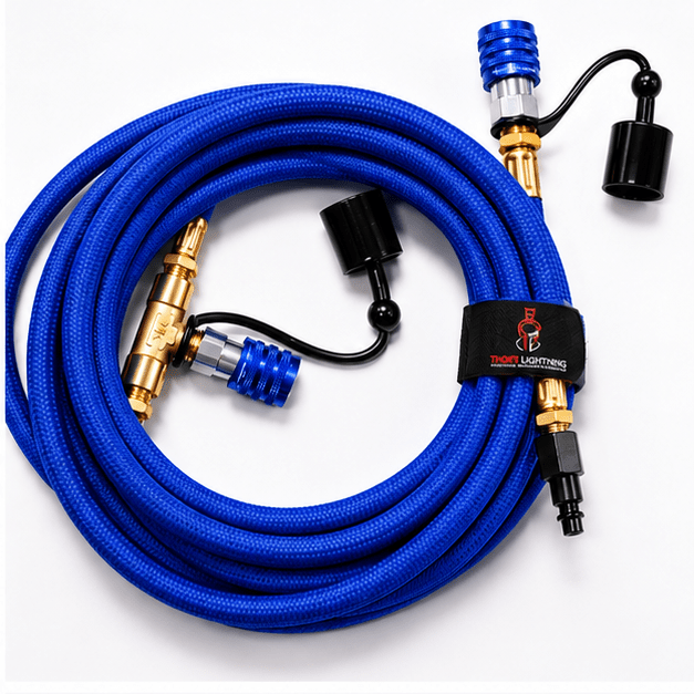 Thor’s Lightning Rapid 4-Tire Air System | 300 PSI StrikeShield™ Braided Hose